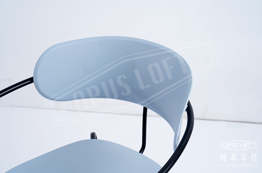 北歐工業風水藍餐椅-藍色餐椅-北歐餐椅   細節照