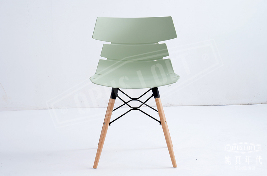 北歐風樹葉型抹茶餐椅 樹葉餐椅 細節照